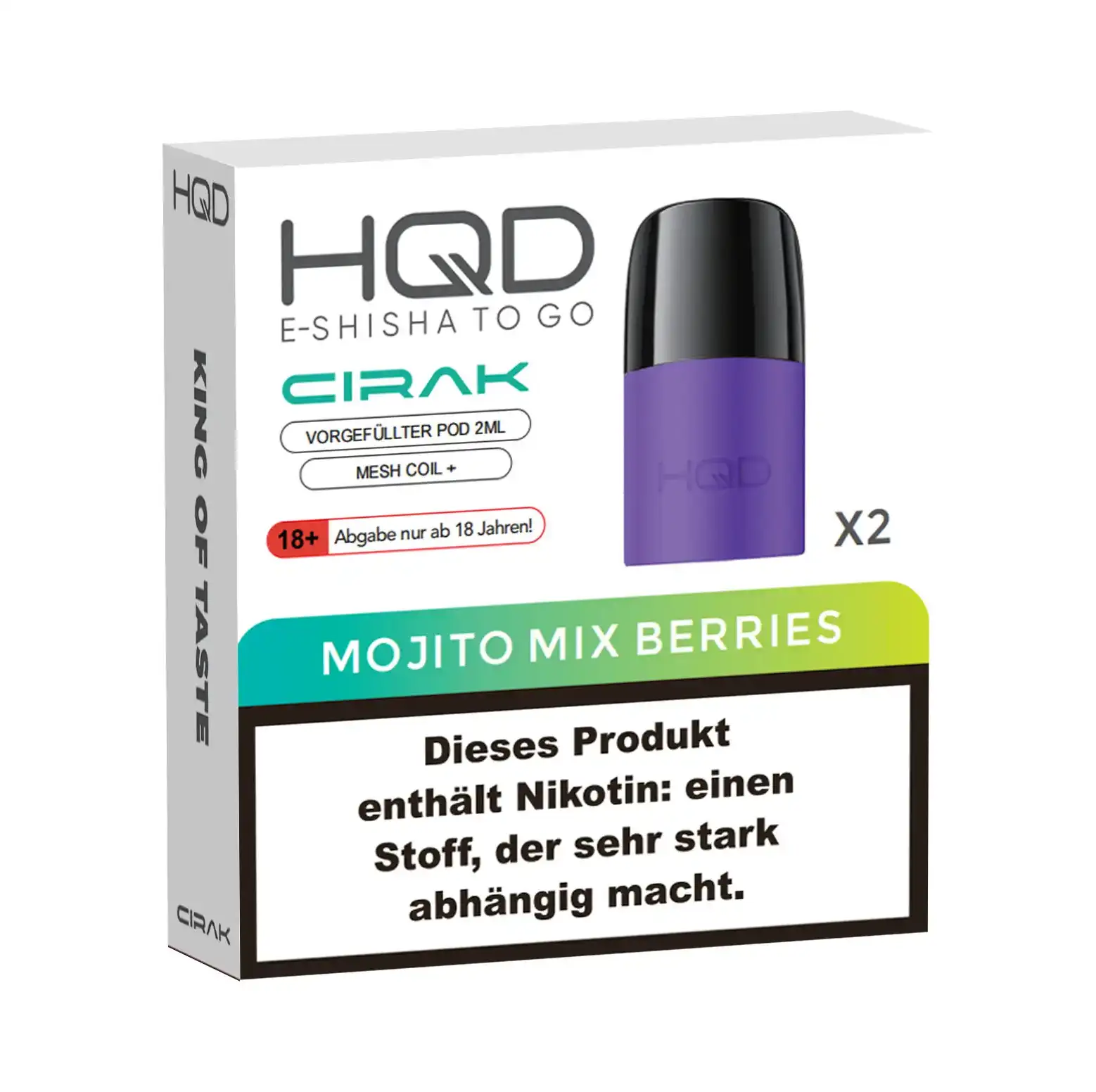 HQD Cirak Pod Mojito Mix Berries (2Stk.)