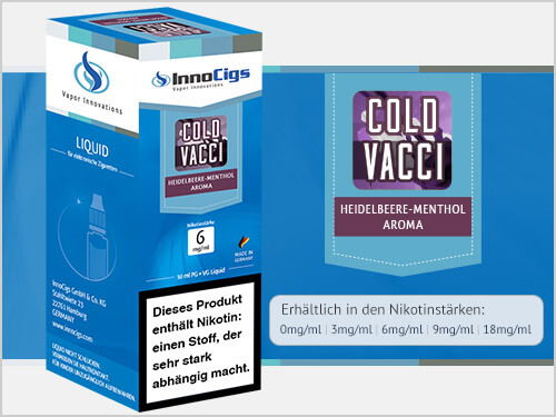 Innocigs Liquid - Cold Vacci Heidelbeere-Fresh Aroma - 0 mg/ml