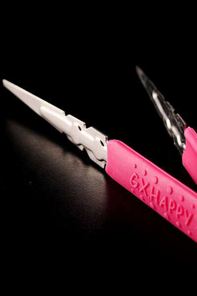 Kohlezange Silikon Grip 22cm (Pink)