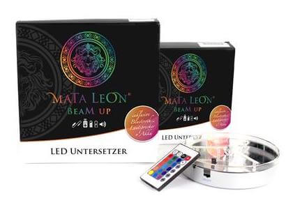 Mata Leon LED Untersetzer mit Lautsprecher 20cm