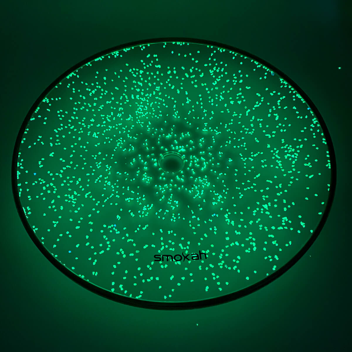 Smokah Kohleteller Glas Glow (Grün) 