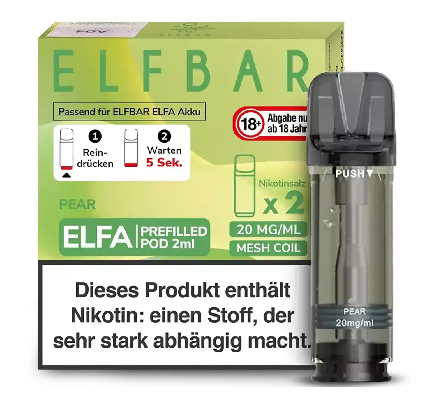 Elf Bar ELFA Prefilled Pod Pear (2Stk.)