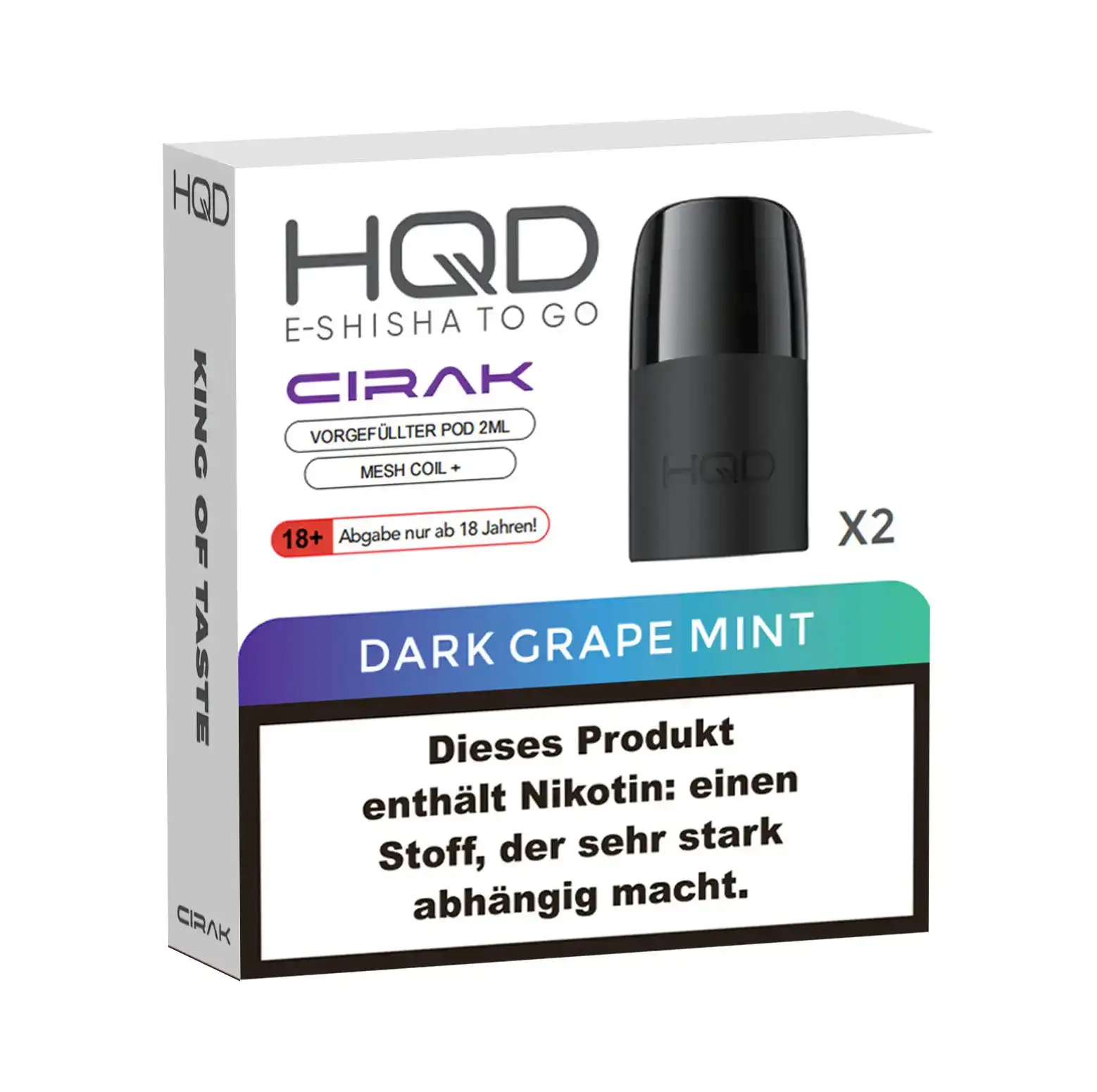 HQD Cirak Pod Dark Grape Mint (2Stk.)