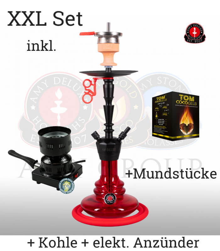 Amy Alu-X Klick S 064 (RS Schwarz / Farbe Rot) XXL Set