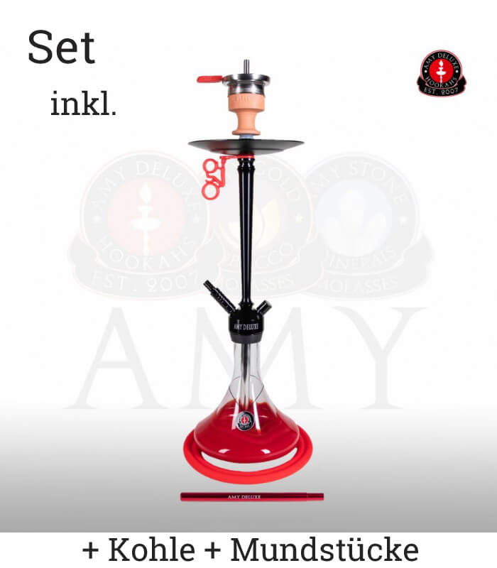 Amy Alu Deluxe Klick 066 (RS Schwarz / Farbe Rot) Set