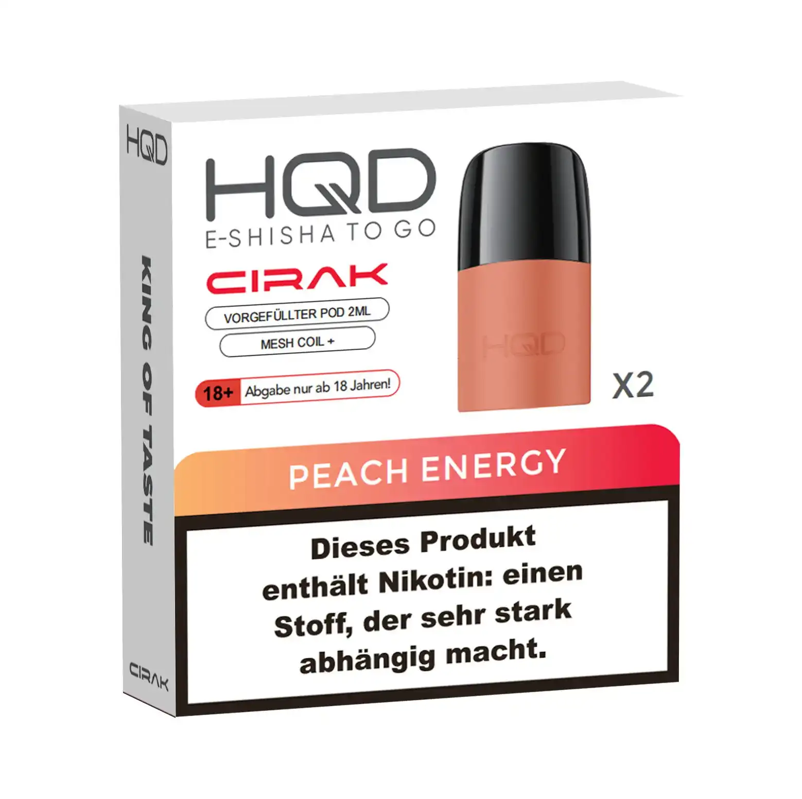 HQD Cirak Pod Peach Energy (2Stk.)