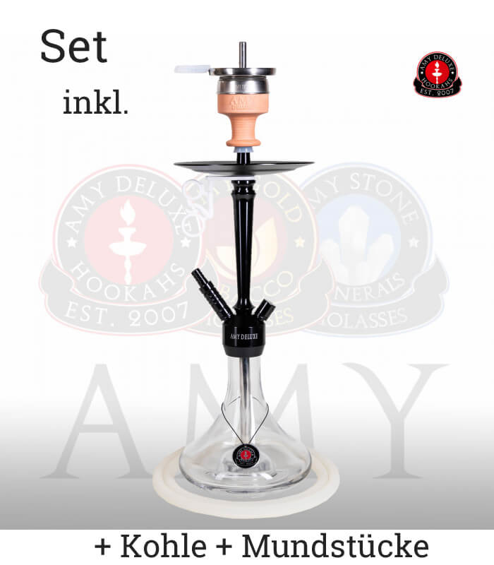 Amy Alu Deluxe Klick S 066 (RS Schwarz / Farbe Transparent) Set