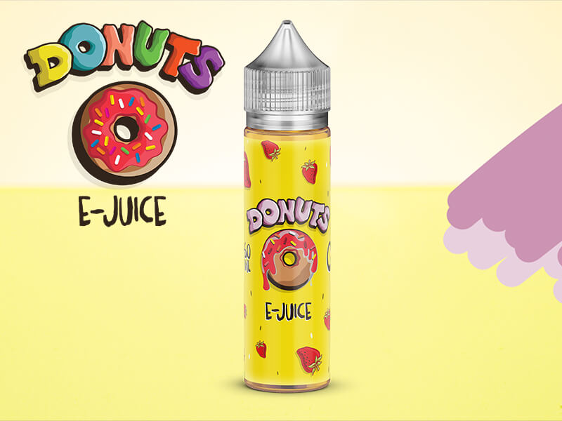 Donuts E-Juice - Strawberry Donuts - 50ml - 0 mg/ml