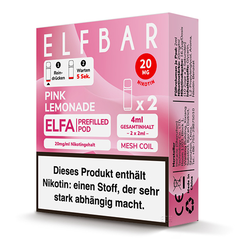Elf Bar ELFA Prefilled Pod Pink Lemonade (2Stk.)