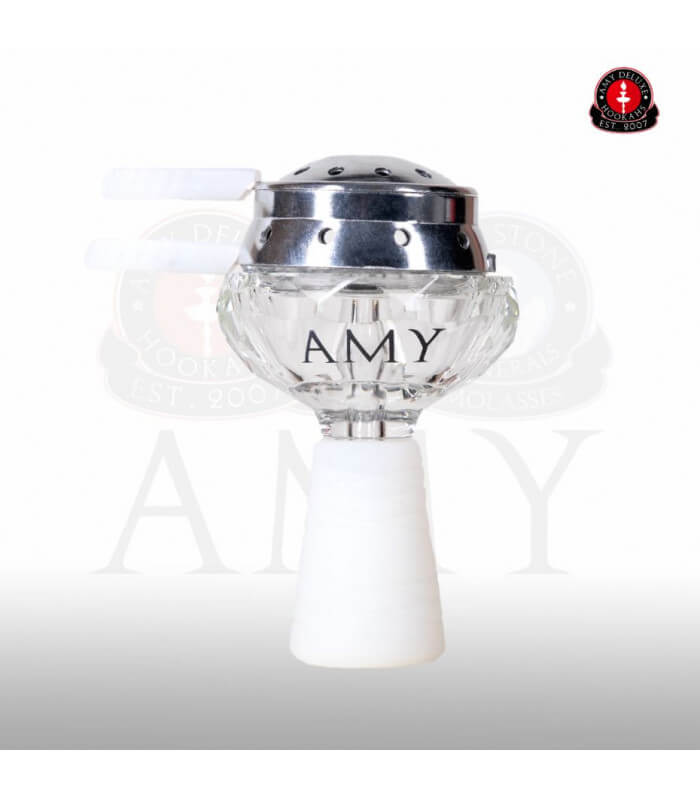 Amy Deluxe GlasSi Kristall Set mit Heatmanagement - Weiß