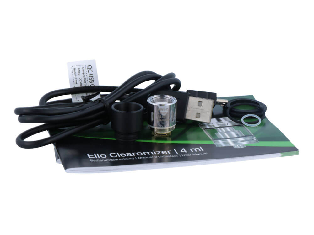 SC iStick Pico 21700 mit Ello E-Zigaretten Set schwarz