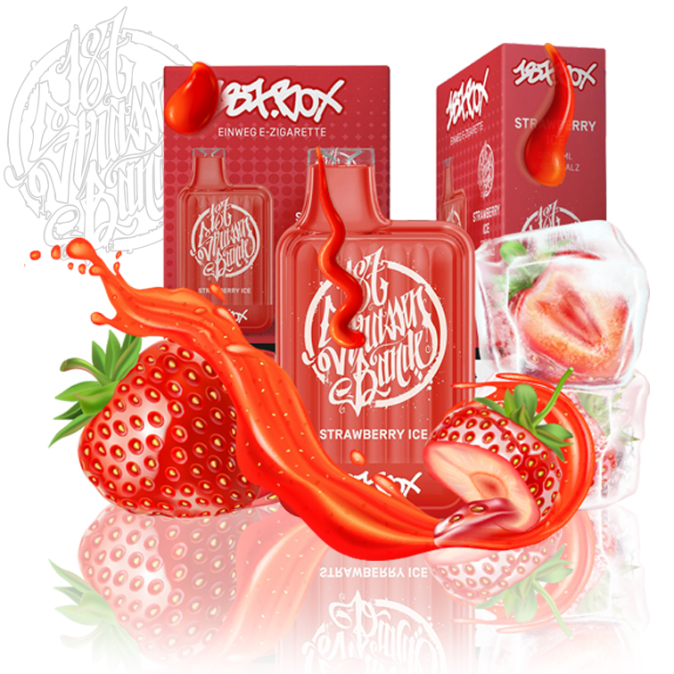 187 Strassenbande 600 Box Vape - Strawberry Ice