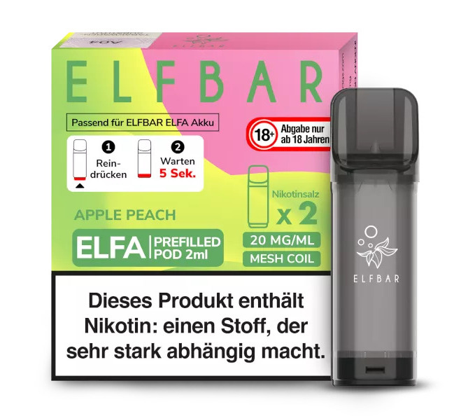 Elf Bar ELFA Prefilled Pod Apple Peach (2Stk.)