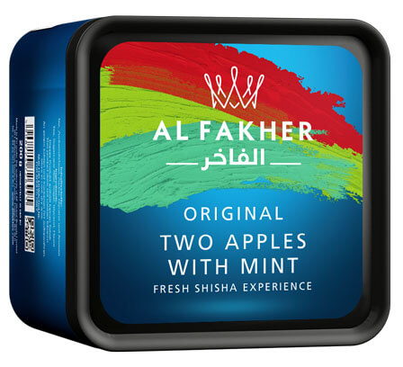 Al Fakher 200g Tabakersatz | Two Apples with Mint