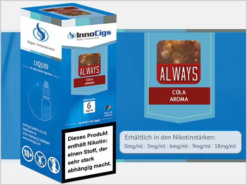 Innocigs Liquid - Always Cola Aroma - 0 mg/ml