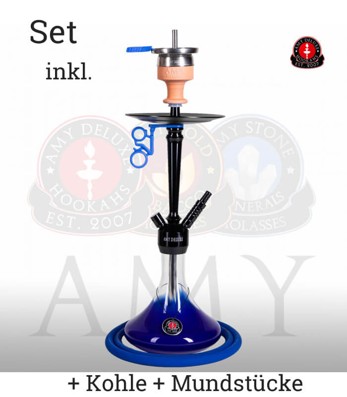 Amy Alu Deluxe Klick S 066 (RS Schwarz / Farbe Blau) Set