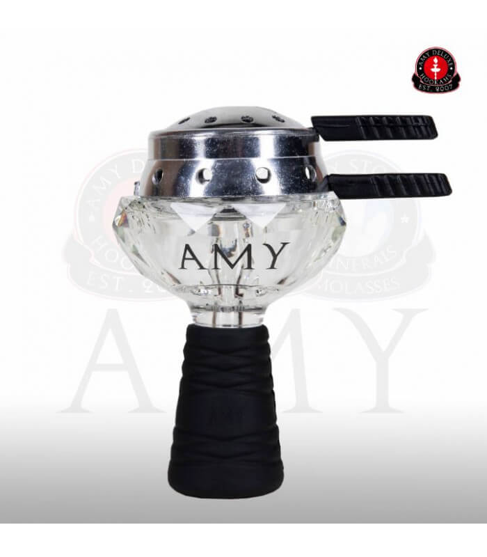 Amy Deluxe GlasSi Kristall Set mit Heatmanagement - Schwarz