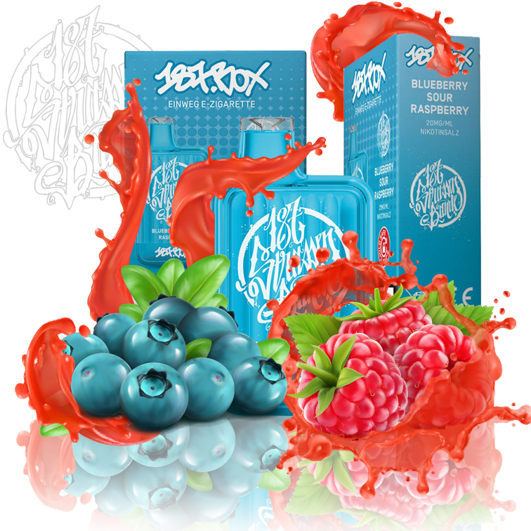 187 Strassenbande 600 Box Vape - Blueberry Sour Raspberry