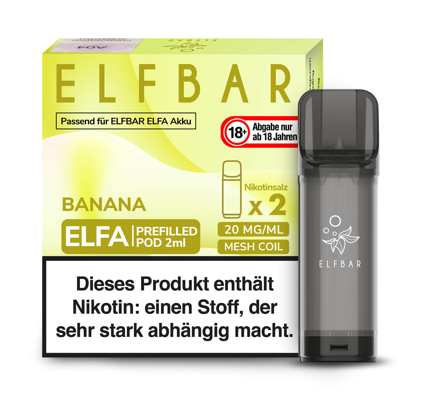 Elf Bar ELFA Prefilled Pod Banana (2Stk.)