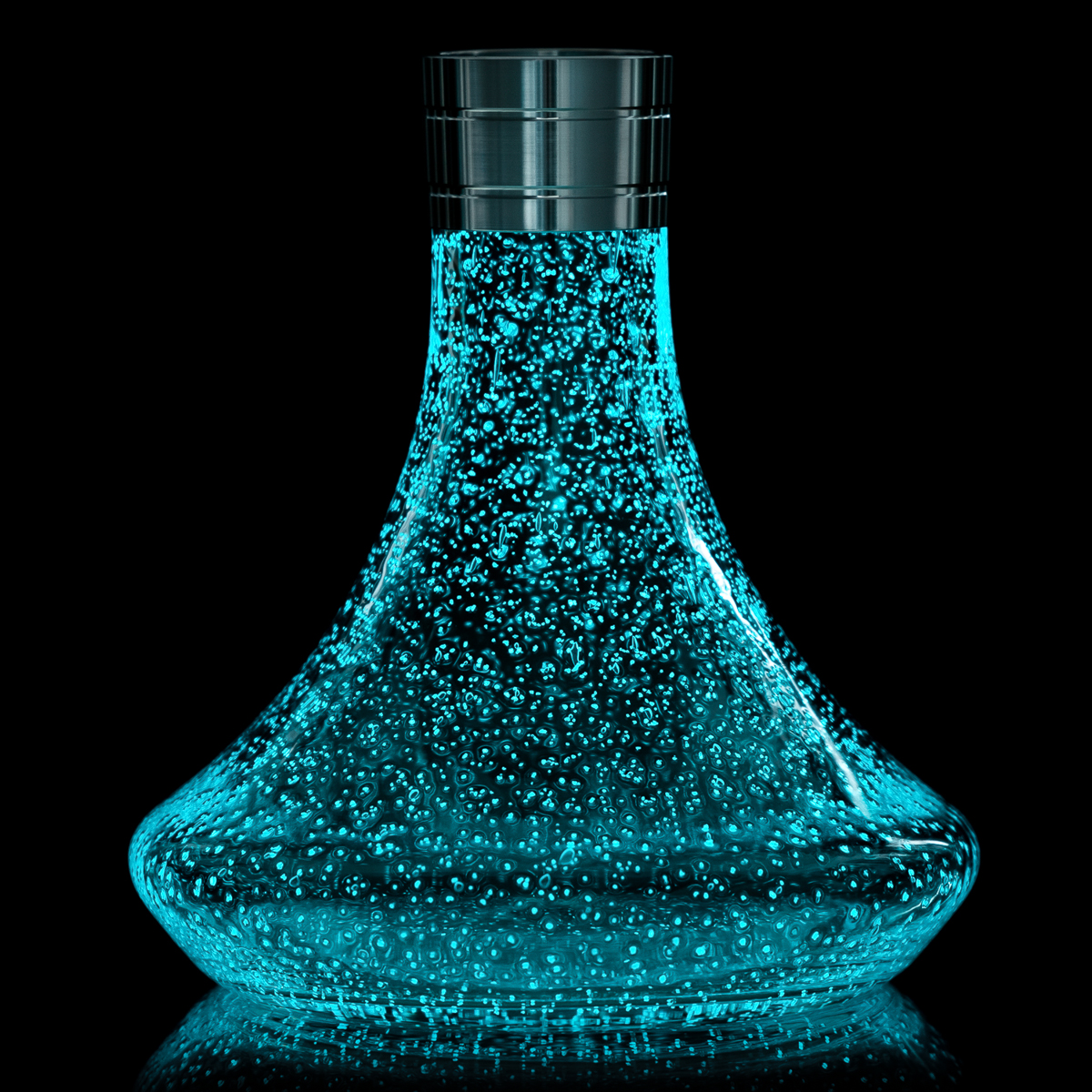 Aladin Shisha Ersatzglas MVP 360 (Glow in the Dark Blue)